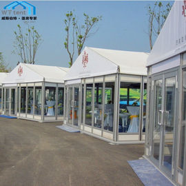 유리제 문 상업적인 전시실을 위한 옥외 큰천막 천막 임대료 사용법