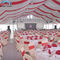 빨간 거대한 옥외 결혼식 천막 UV 저항하는 휴일 파티 사용