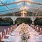 방화 효력이 있는 옥외 결혼식 천막 공간 두 배 PVC 지붕 덮음