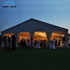 상업적인 백색 결혼식 닫집 천막 두 배 PVC 직물 지붕 덮개